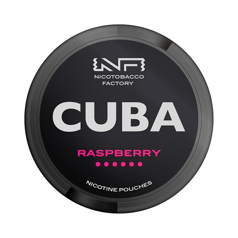 CUBA Raspberry Strong nicotine pouches